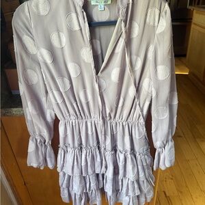 Elegant Polka Dot Midi Dress